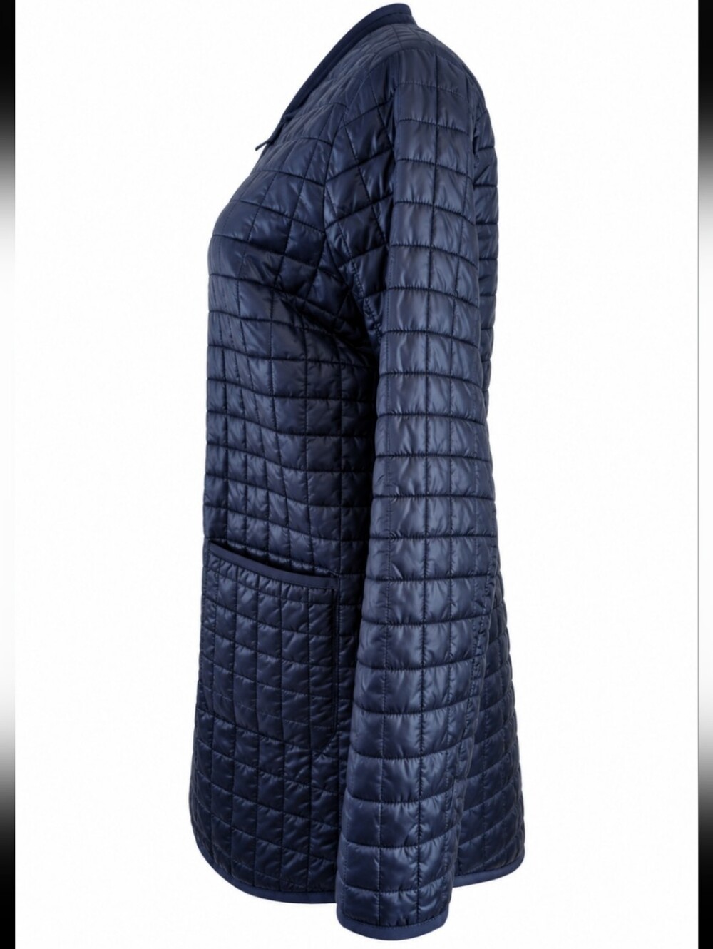 Athleta Grandview Primaloft Long Quilted Jacket Navy Size Small - Picture 4 of 11